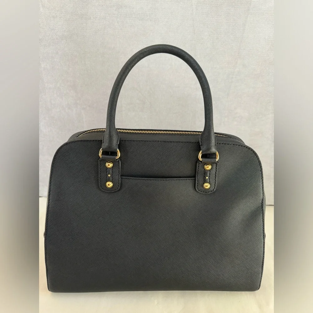 NEW Michael Kors Black Large Dome Satchel Bag NWOT